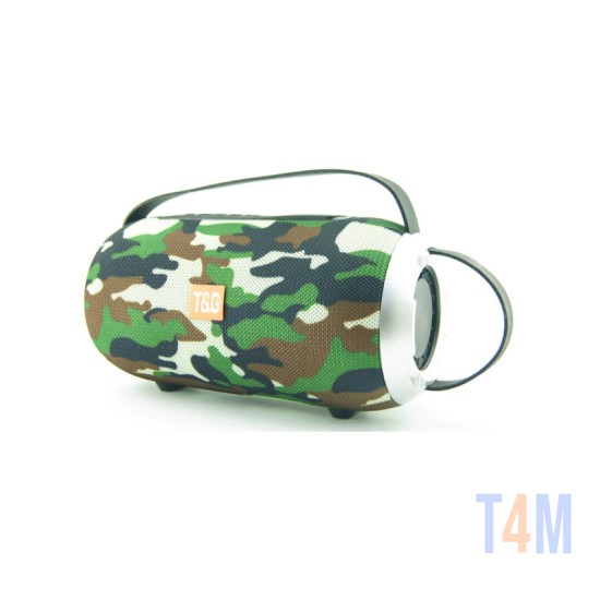 ALTAVOZ INALÁMBRICO T&G TG-509/TG509 FM/AUX/USB/TARJETA DE MEMORIA MILITAR